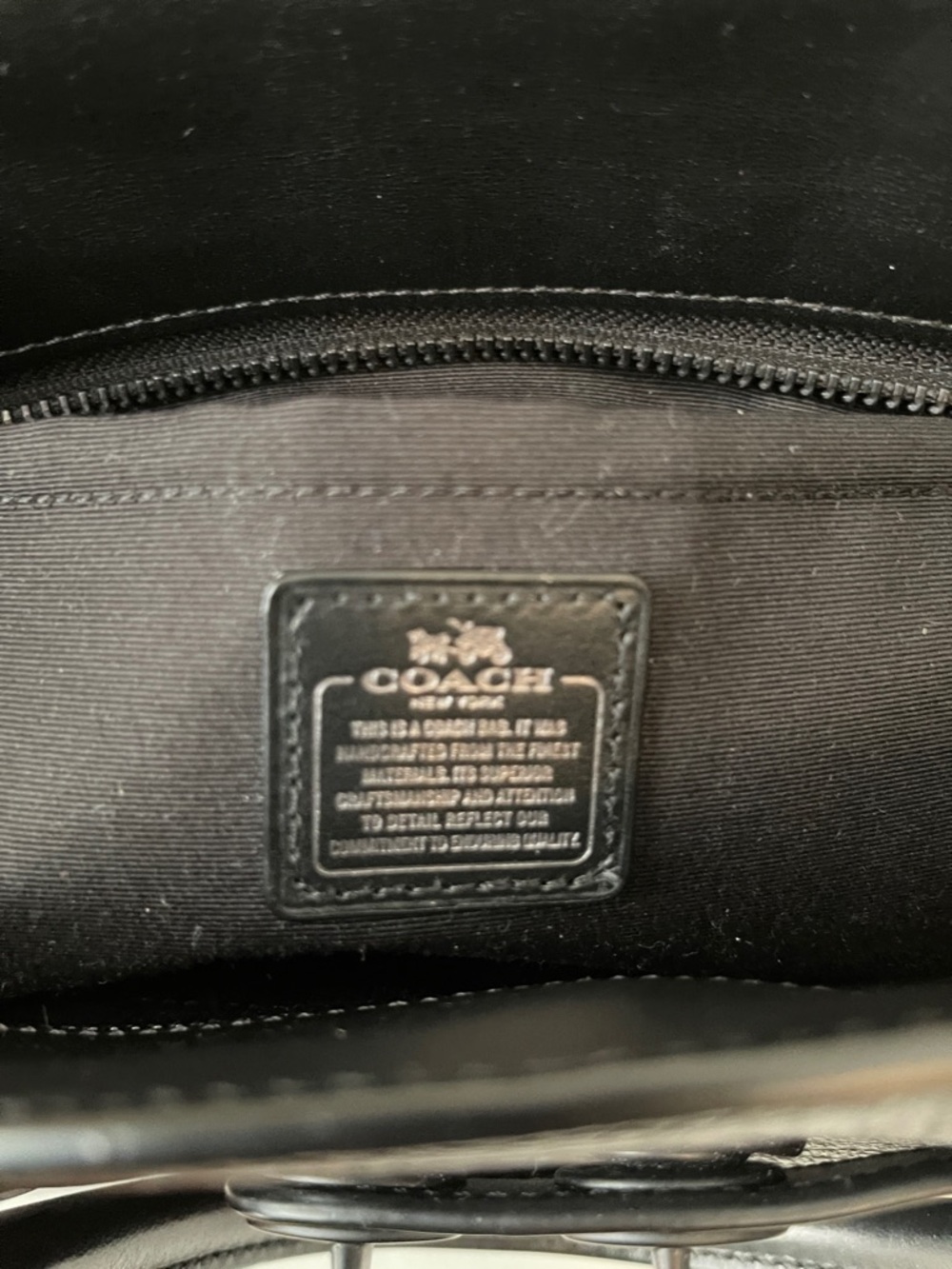 Black Leather Satchel Tote - Picture 2 of 10